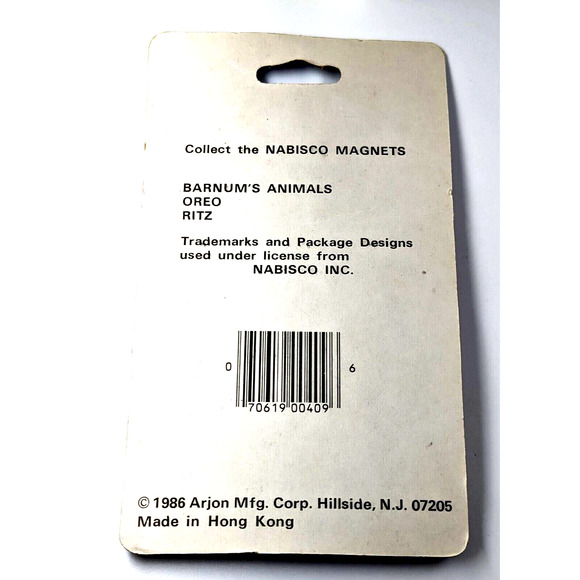 VTG Nabisco Ritz Crackers Box Refrigerator Magnet Set of 2 Arjon 1986 Advertise - Picture 8 of 9